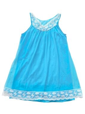 Vintage French Maid Blue Sleep Dress